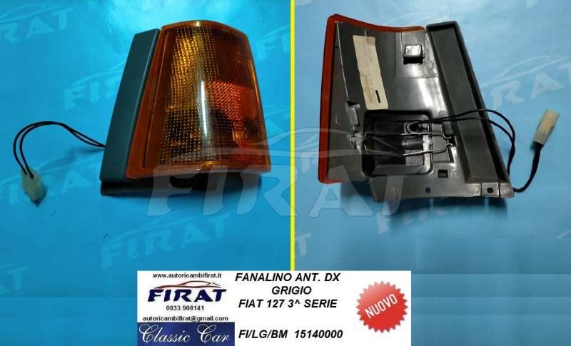 FANALINO FIAT 127 3 SERIE ANT.SX GRIGIO